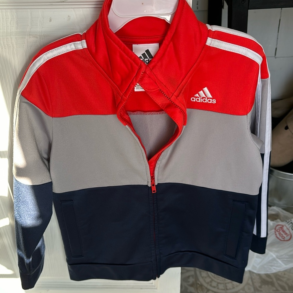 Adidas toddler track jacket size 5 / 5T